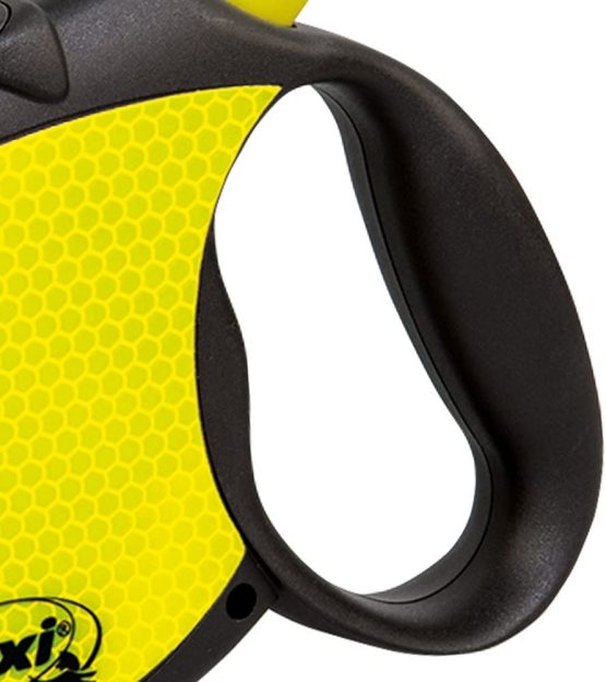flexi Neon Retractable Lead, Yellow/Black, Medium, 5 m/20 Kg - Image 2