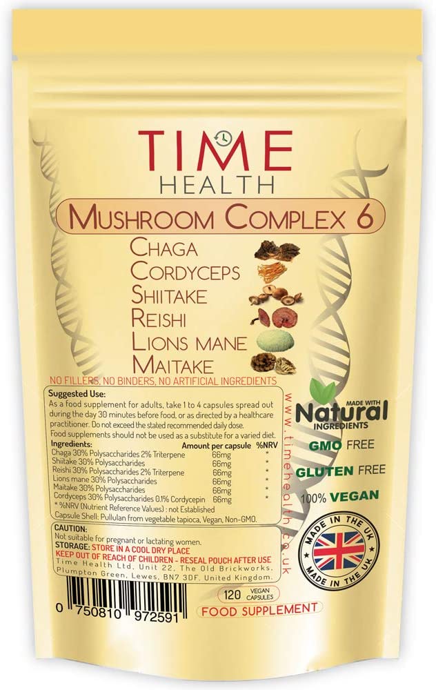 Mushroom Complex 6, 120 count (Pack of 1)