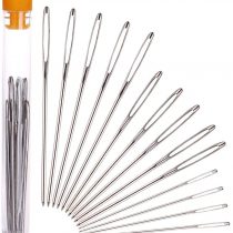 H&S Large Eye Blunt Needles 15pcs Yarn Knitting Needles Sewing Big Eye Darning Needles Wool