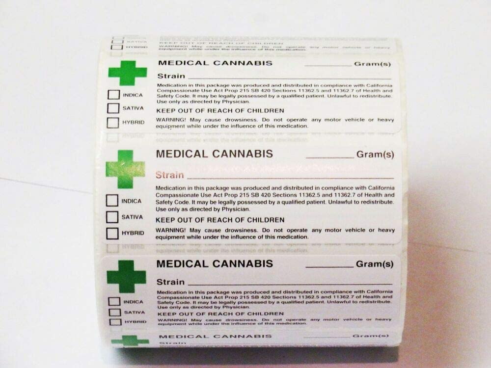Rx Labels - Medical label (100 Labels), White