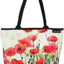 VON LILIENFELD® Tote Bag Shopping Travel Spacious Shopper Casual Flower Poppies
