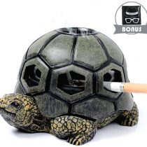 Grovind Turtle Ashtray for Cigarettes, Creative Turtle Ashtray Hand Craft Decoration for Home Office Patio