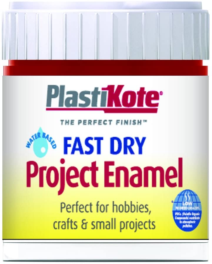 Plasti-Kote B25W 59 ml Enamel Paint Bottle - Metallic Red, Red Metallic, 59 ml (Pack of 1)