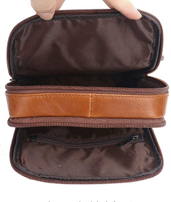 Xieben Vintage Leather Shoulder Messenger Bag for Men Travel Business Crossbody Pack Wallet Satchel Sling Chest Bags - Image 4