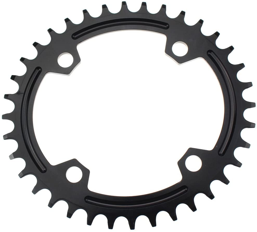 FOMTOR 104 BCD Chainring 36T 7-12 Speed Compatible CNC 7075 Aluminum Narrow Wide Tooth Round Chainrings for MTB/Road Bike Ebike Chainwheel Black - Image 4