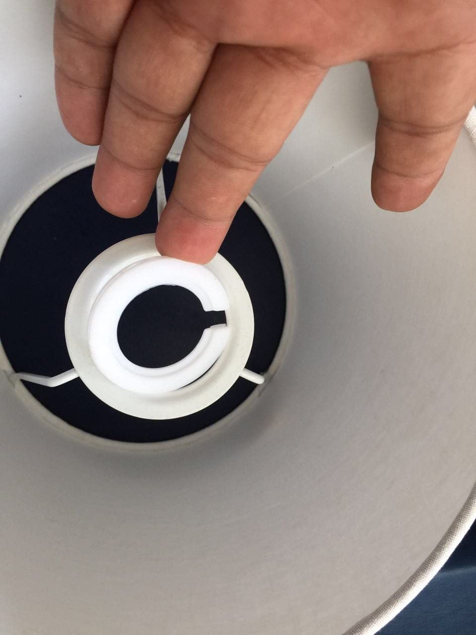 Yizunnu 2 Pack E27 to E14 Lamp shade Ring Converter，42mm To 29mm To