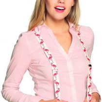 Boland 00574 Flamingo Braces White / Pink Width 2.5 cm