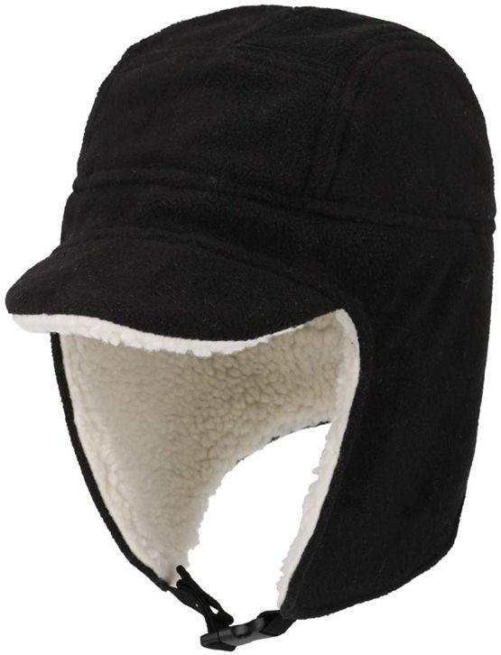 Magracy Unisex Men's Women's Outdoor Winter Earflap Hat Fleece Warm Hats with Viosr