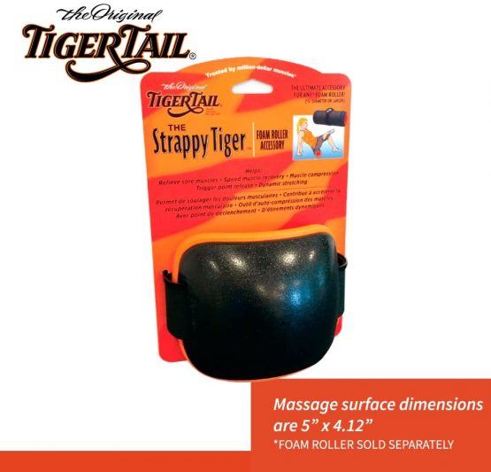 TigerTail Unisex's The Strappy Tiger Massage Strap, Orange/Black, One Size - Image 3