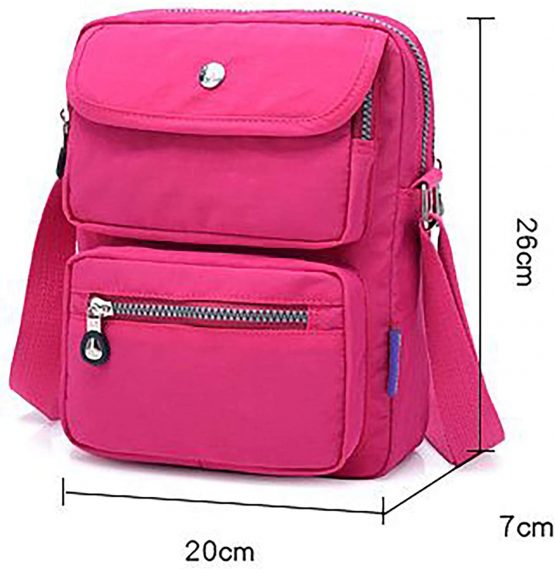 GFM® Womens Nylon Waterproof Cross Body Shoulder Bag (NCB-7) - Image 2