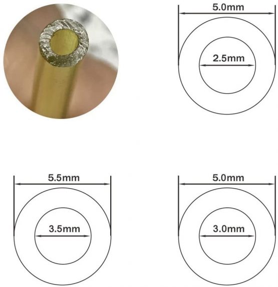 SWNKDG Set of 3 Universal Fuel Hose Pipe 2.5 x 5mm 3 x 5mm 3.5 x 5.5mm Petrol Hose Oil Hose Diesel Hose PVC Hose Trimmer Brush Cutter Mower (1.5m) - Image 3