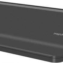 MOSISO Vertical Laptop Stand, Aluminum Alloy Desk Holder Space-Saving Stand Compatible with MacBook Air/Pro/iPad/Lenovo/Dell/Surface/Samsung/HP and Other Laptop Notebook, Black