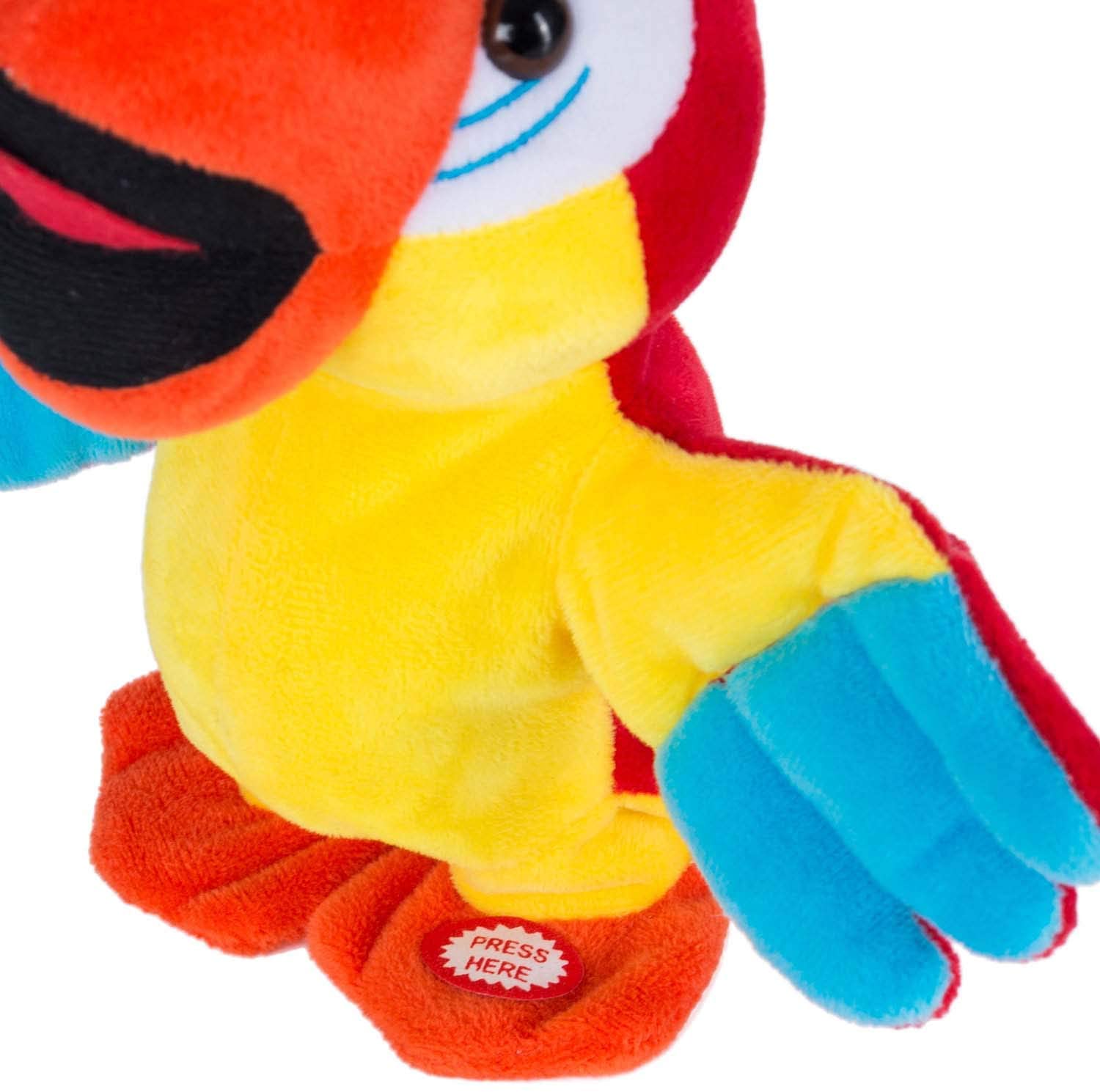 Dancing Soft Toy - Singing & Talking Soft Toy - Talks, plays the melody and flutters through the area (Parrot) - Image 3