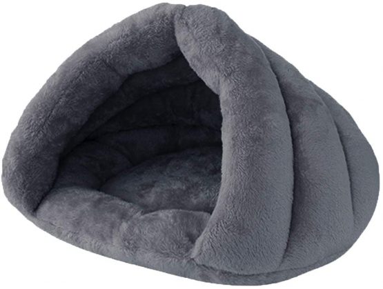 Beskie Pet Tent Cave Bed For Small Medium Cats Dogs Pets Sleeping Bag Thick Fleece Warm Slipper Dog Bed Cuddler Burrow House Hole Igloo Nest Cozy Triangle Bed For Cat Puppy