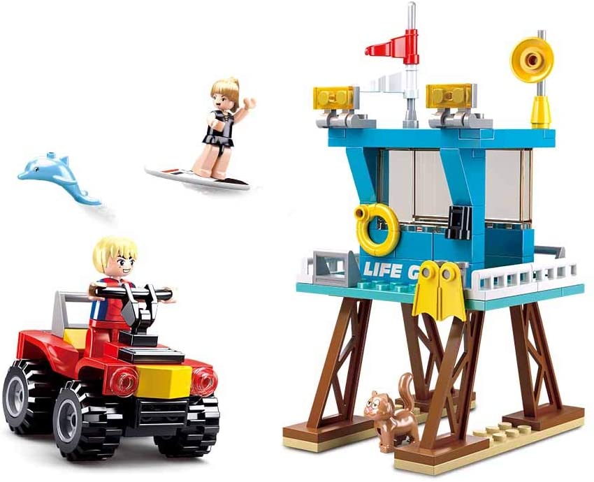 Sluban BEACH RESCUE - Life guard tower, Multicolor, Medium - Image 2