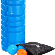 Sportastisch Top¹ Fascia roll Set Let's Roll with training roll, massage ball, twinball and bag | 3 zones and medium hardness for for Deep Tissue Muscle Massage | grade Up to 3 years warranty²