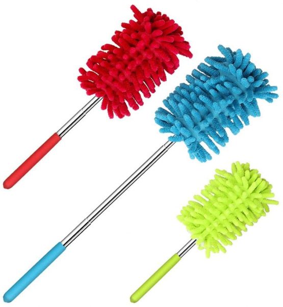 earlandscott Pack of 3 Extendable Microfibre TELESCOPIC DUSTER -Feather & Noodle Duster & Cleaner -Home & Car - Image 2