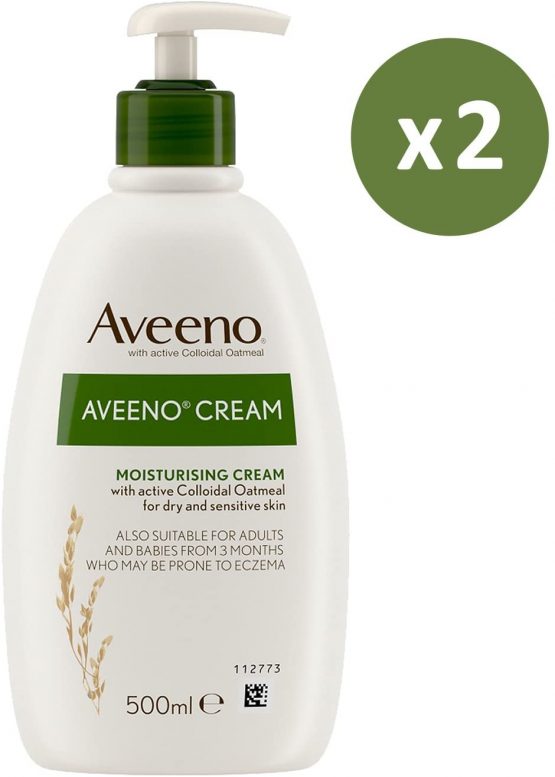 Aveeno Moisturising Cream Daily Care 500ml Pack of 2 - Image 2