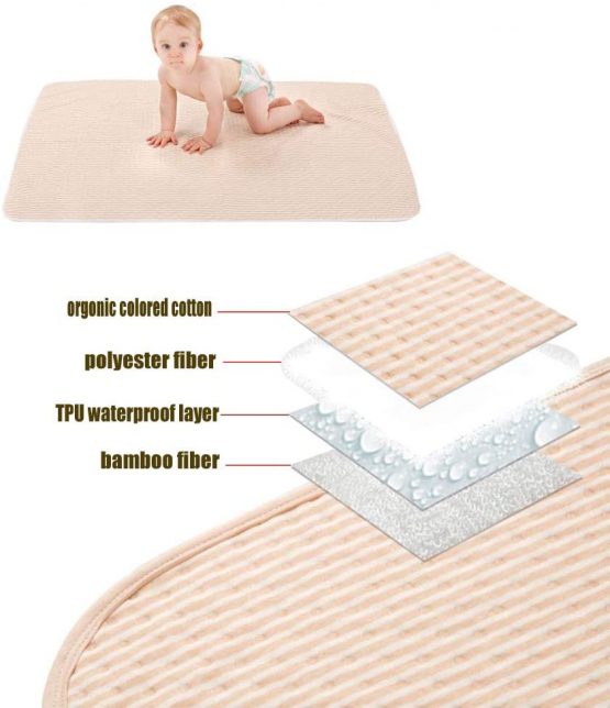 Baby Washable Waterproof Bed Pad, Waterproof Sheet,Incontinence Mattress Protector for Infants, Children and Pets by BEELY (20x28 Inch) - Image 3