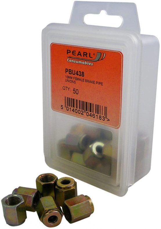 Pearl PBU438 M10 50mm Female Brake Pipe Unions PP55