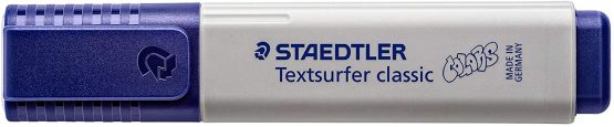 STAEDTLER 364 C-820 Textsurfer Classic 364, Pastel Vintage Highlighter, High quality Made in Germany, with Large Ink Reservoir for Extra Long Marking Performance, 10-Pack, Light Gray