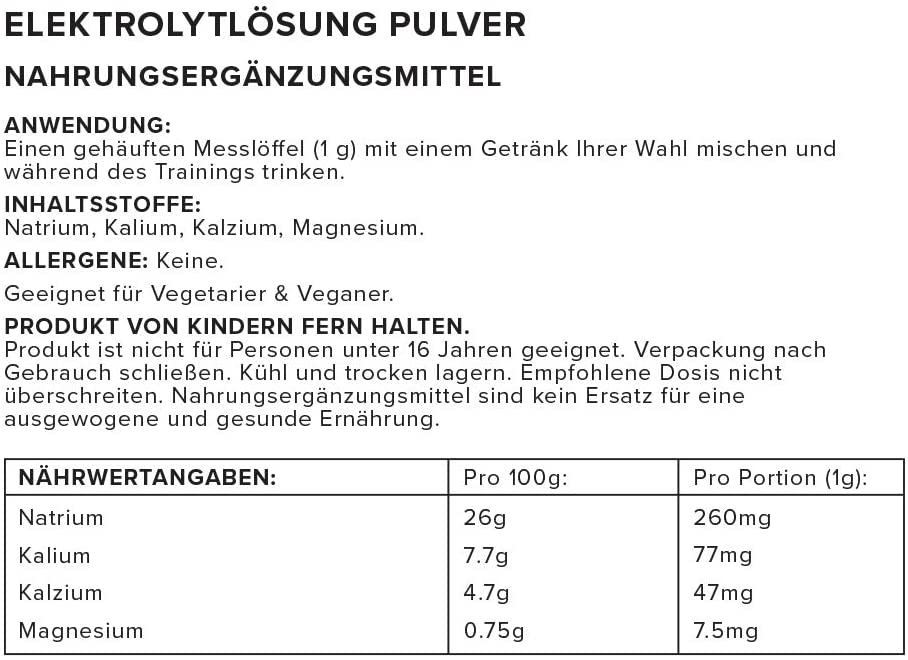 Bulk Electrolyte Powder, Unflavoured, 500 g, Packaging May Vary, 250 Servings (500g) (Pack of 1) - Image 3