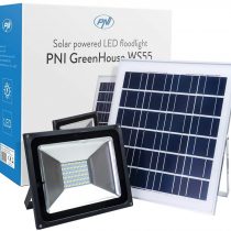 PNI PNI-WS55 GreenWouse LED Solar Panel Reflector with Solar Panel and Battery