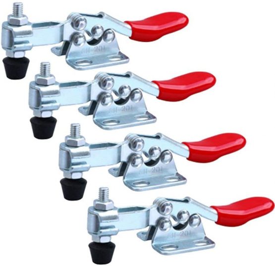 IMAGINE  New 4PCS Hand Tool Toggle Clamp 201A Antislip Red Horizontal Clamp 201-A  - Image 2
