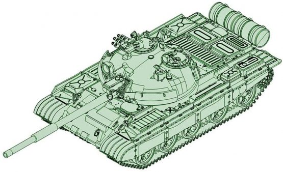 Trumpeter TRU07148 Russian T-62 BDD Mod.1984 (Mod.1972 modification) Plastic Model kit, Coloured - Image 2
