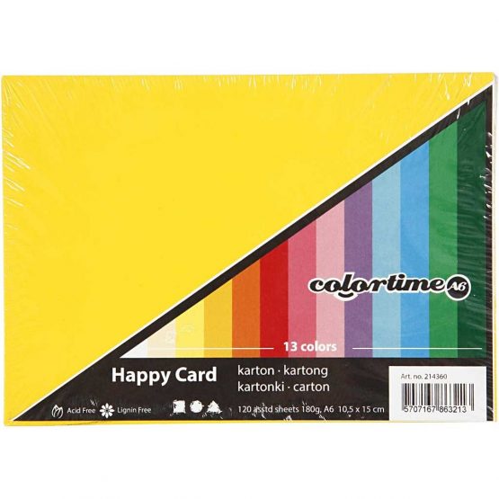 Colortime 120-Piece Spring Card, Assorted Colors - Image 2