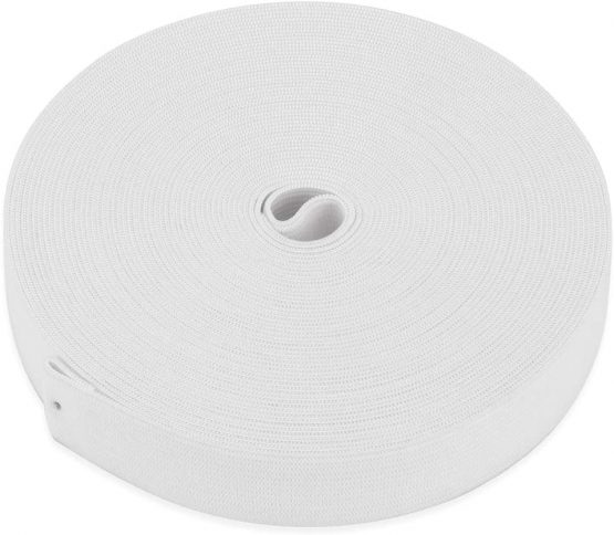 H&S Elastic 10 Meters White Flat Waistband Sewing Elastic Ribbon Bands Sewing Craft Accessories - Image 2