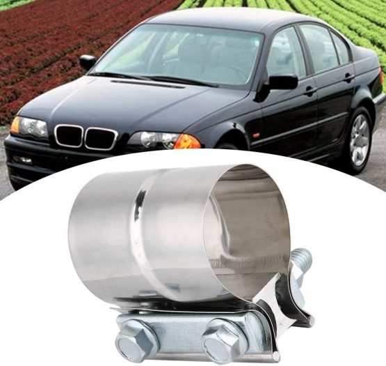 Suuonee Exhaust Pipe Clamp, Universal Car Stainless Steel Exhaust Pipe Clamp Lap Joint Band Clamp (2 Inch) - Image 3