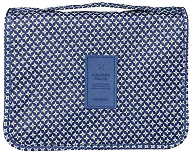 BryTravel Foldable Toiletry Bag with Hooks, Upgraded Cosmetic Bag for Travel Large Capacity, Waterproof Cosmetic Bag