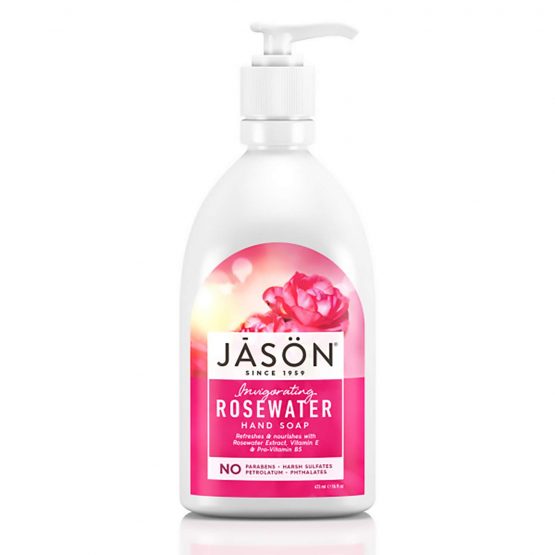 JASON Rosewater Hand Soap, 16 Ounce