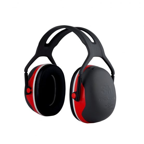 3M PELTOR X3A Ear Defenders Headband, Red - Image 4