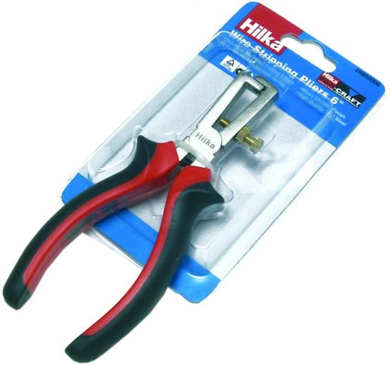 Hilka 26800006 Pliers Soft Grip Handles Pro Craft, 6-inch, Wire Stripper