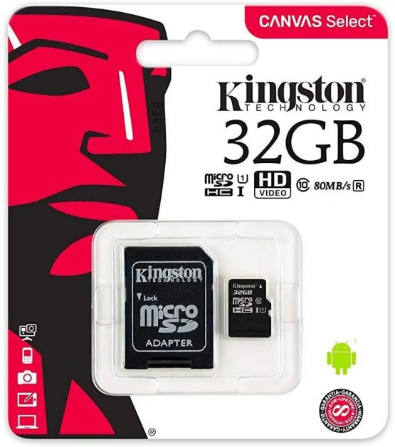 Kingston Canvas Select (SDCS/32GB) MicroSDClass 10 UHS-I Speeds Up to 80 MB/s Read (SD Adapter Included) - Bring Your HD Videos to Life - Image 2