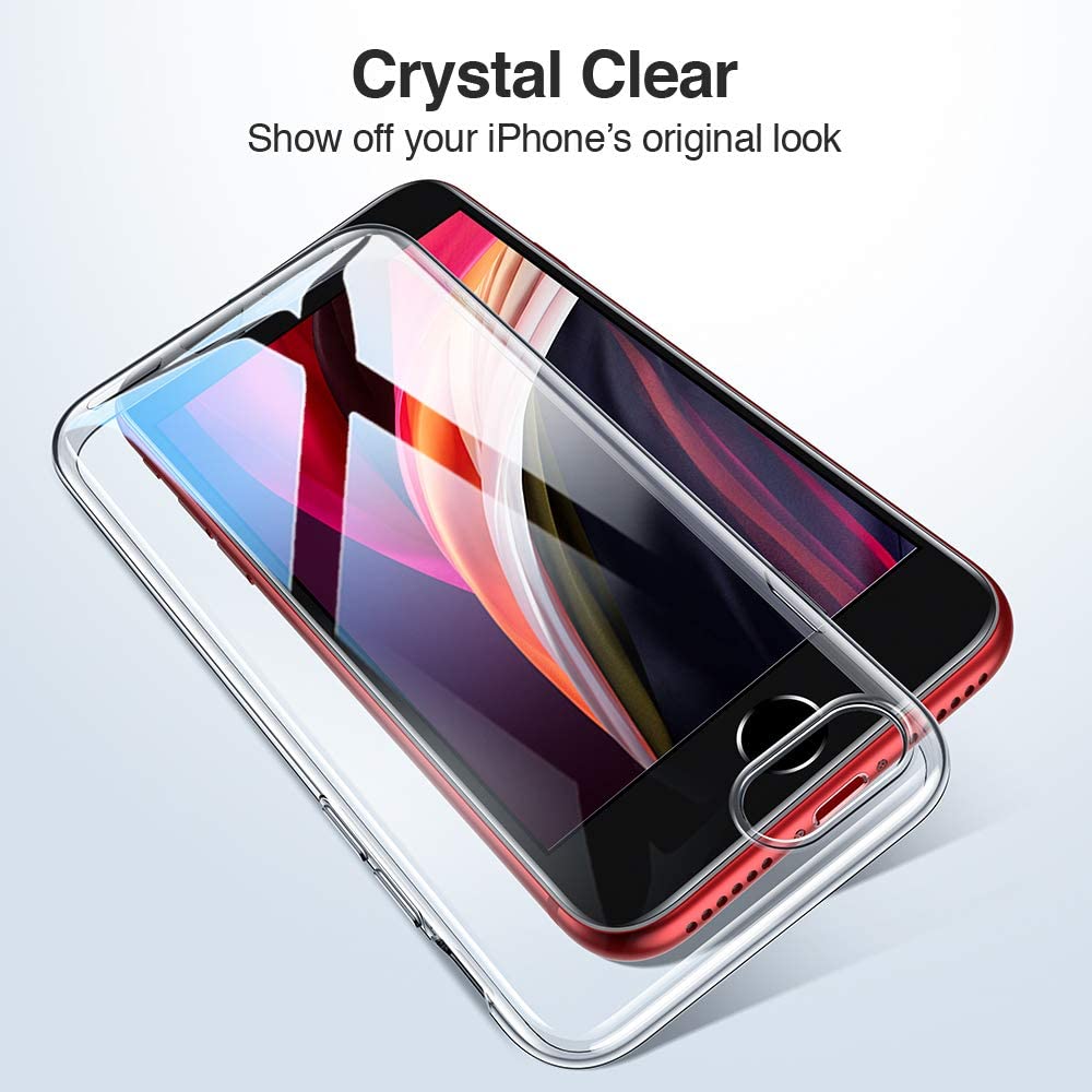 ESR Clear Silicone Case Compatible with iPhone SE 3 (2022) / SE 2 (2020) Case, and iPhone 8/7 - Image 4