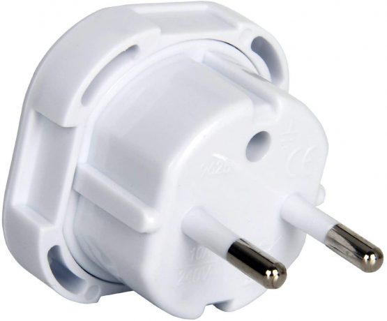 UK To EU European Travel Adapter, EUROPE Power Plug C for Egypt, Turkey, France, Morocco, Portugal, Italy, Spain Germany, Poland Norway Austria Netherlands Greece Cyprus China etc (1 x WHITE- MG LTD) - Image 2