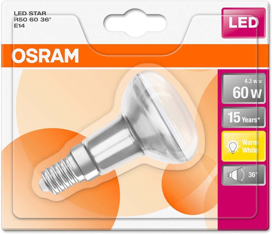 Osram LED Reflector Light Bulb, White, 60-Watt-Ersatz - Image 3