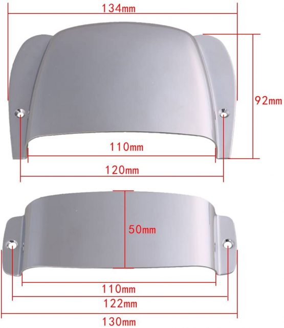Mxfans Chrome Zinc Alloy Pickup Bridge Cover Plate for PB Bass Guitar - Image 4