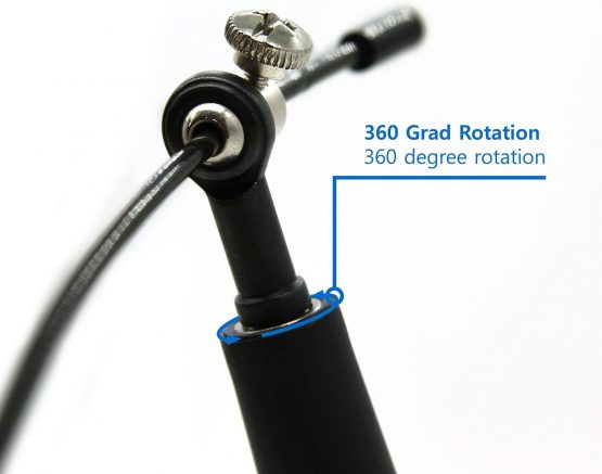 EVEREST FITNESS Skipping Rope, adjustable ball bearing mechanism, anti-slip handles, perfect double-unders, cardio endurance workouts at home in the gym - Image 2