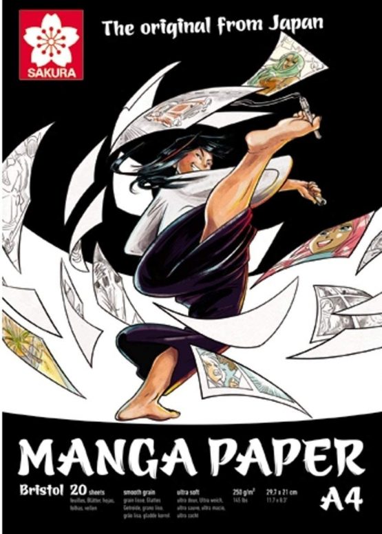 Manga Paper, Sacura, Bristol 20, 250 g/m², A4, 20 Sheets