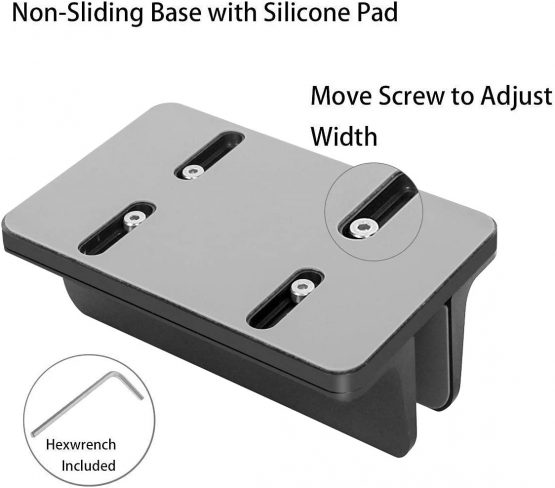 MOSISO Vertical Laptop Stand, Aluminum Alloy Desk Holder Space-Saving Stand Compatible with MacBook Air/Pro/iPad/Lenovo/Dell/Surface/Samsung/HP and Other Laptop Notebook, Black - Image 3