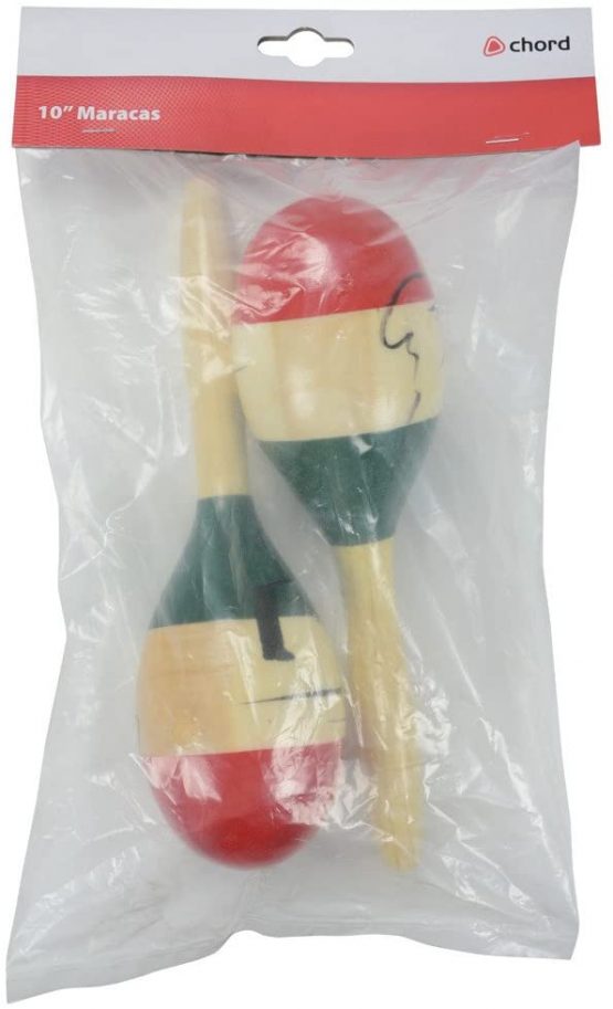 chord MARACAS10 10-Inch Traditional wood Painted Maracas - Image 2