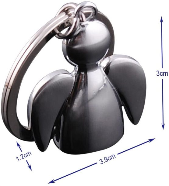 Angel Keyring Sunny Dolls Keychains Guardian Key Rings for Women Men Girls with Free Organza Gift Pouch-4pcs - Image 2