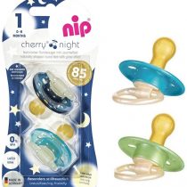 NIP Cherry-Form Latex Dummy 0-6 Months, Pack of 4, Day & Night, Made in Germany