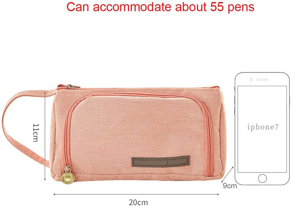 PLECUPE Pencil Case, Large Capacity Pencil Bag with Compartments - Image 4