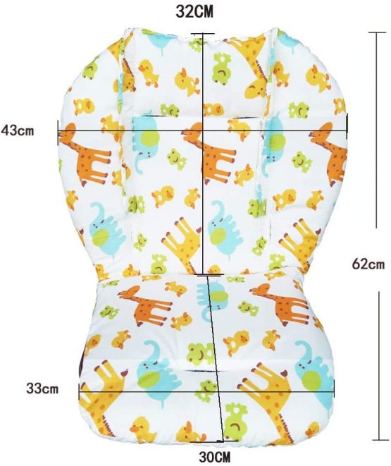 Baby High Chair Seat Cushion Liner Mat Pad Cover Animal Breathable - Image 4