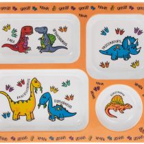 Lesser & Pavey LP42488A Dinosaur Plate Tray, Melamine, 30 x 23 x 2cm